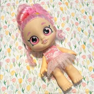 Shopkins Kindi Kids Pirouetta Pink Sparkle Baby Doll with Tulle Dress